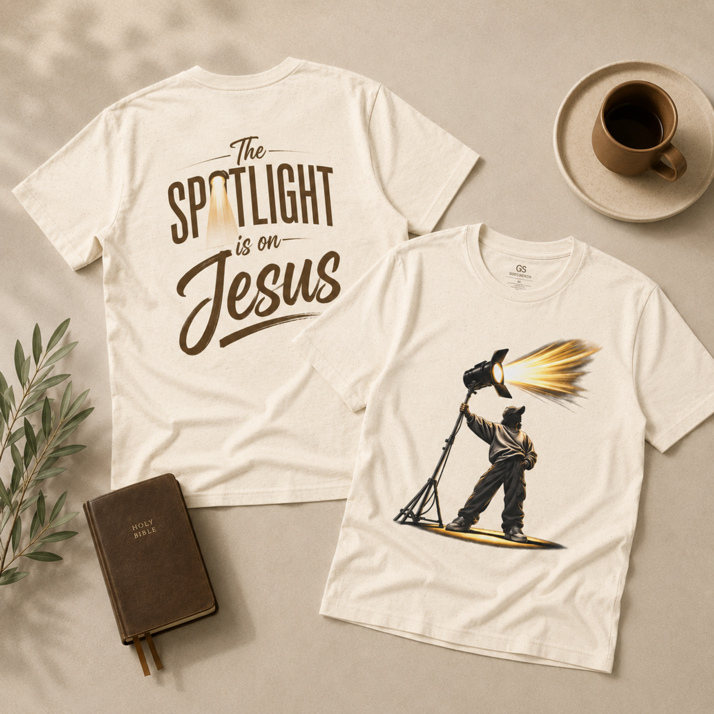 The Spotlight Is on Jesus Christian T-Shirt
