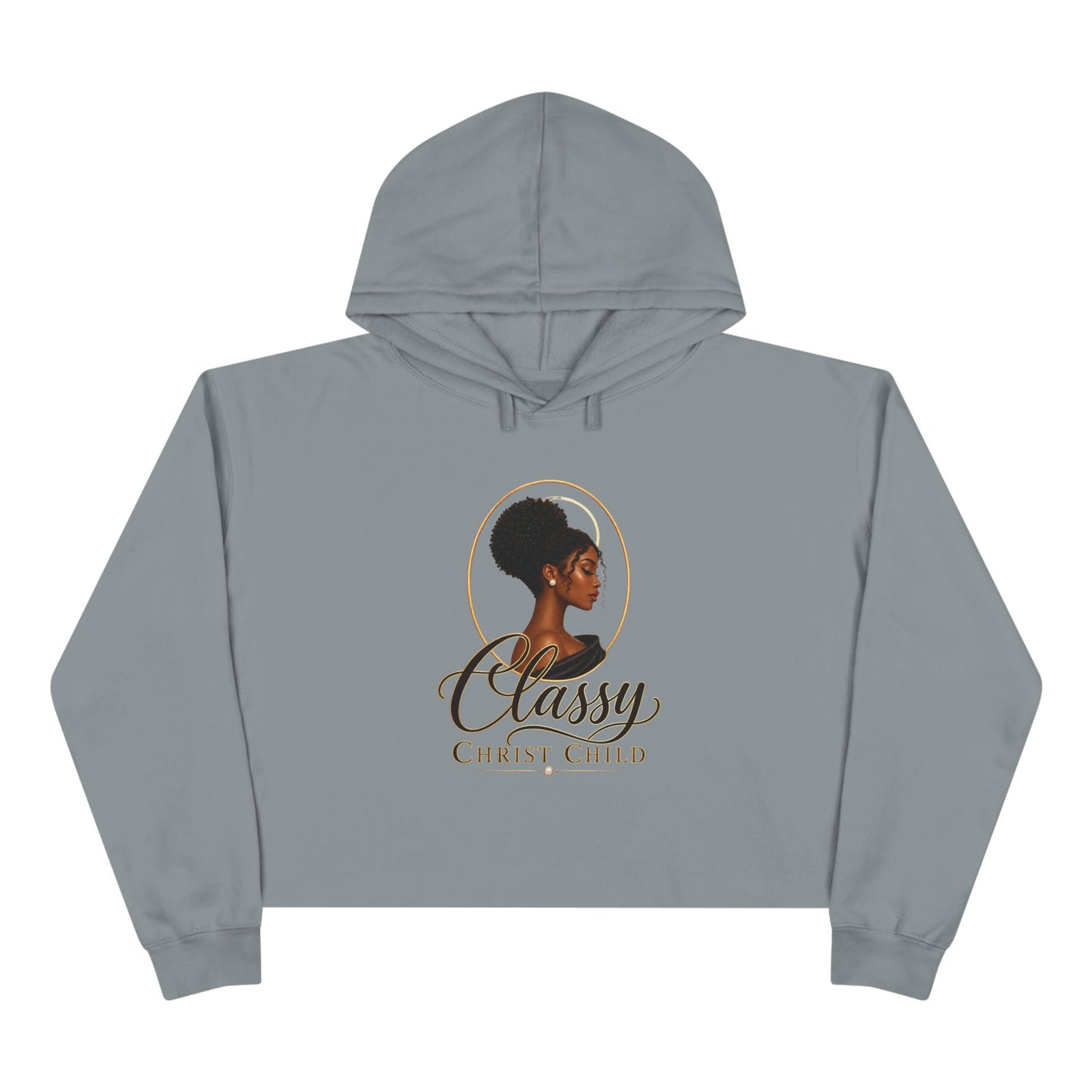 Classy Christ Child Women’s Christian Cropped Hoodie
