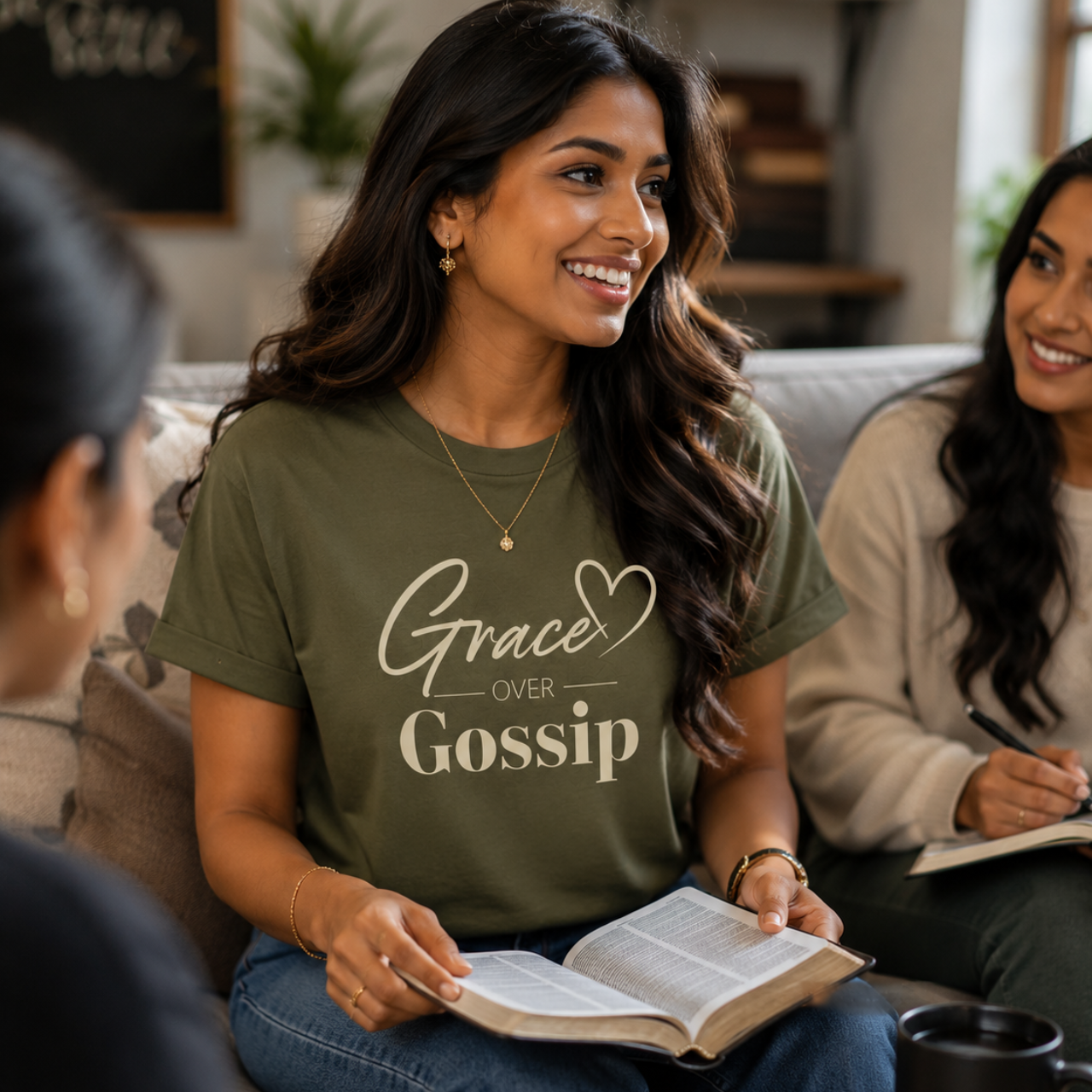 Grace Over Gossip Christian T-Shirt | Signature Collection