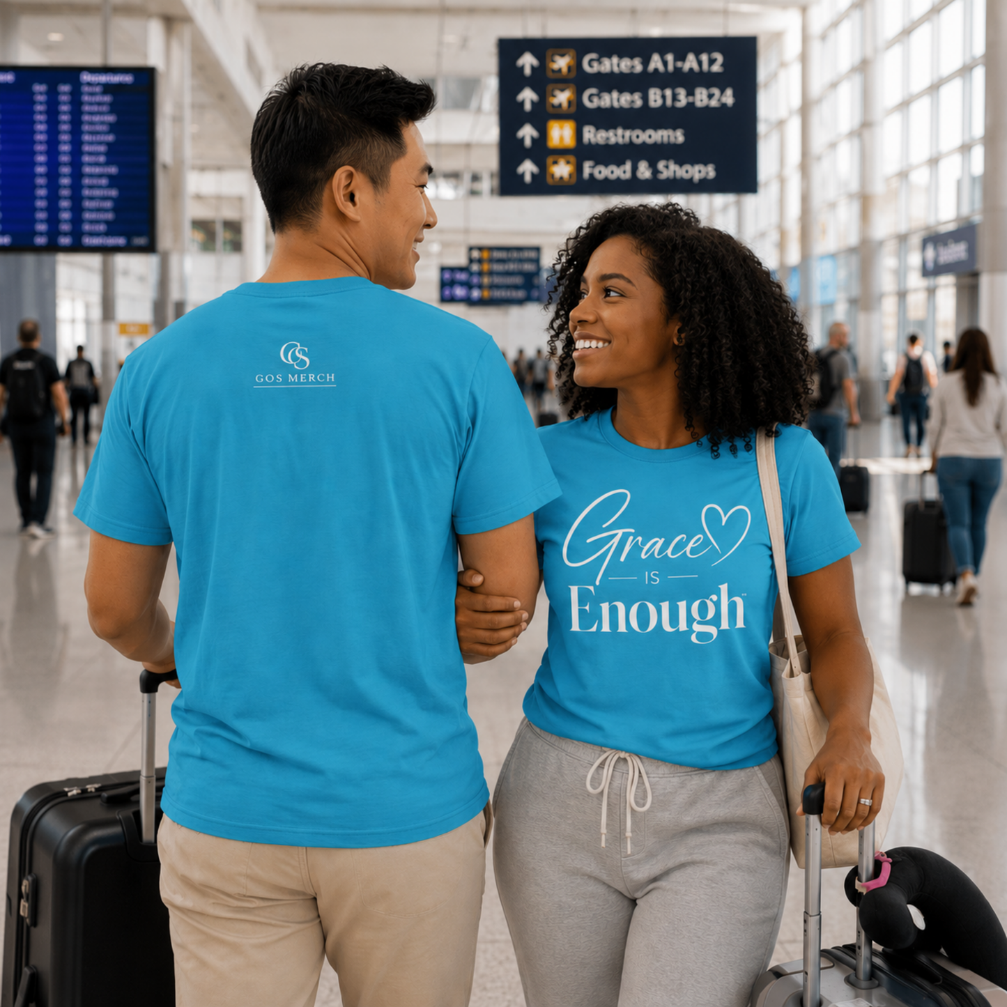 Grace Is Enough Christian T-Shirt | Bella+Canvas® 3001 Signature Collection