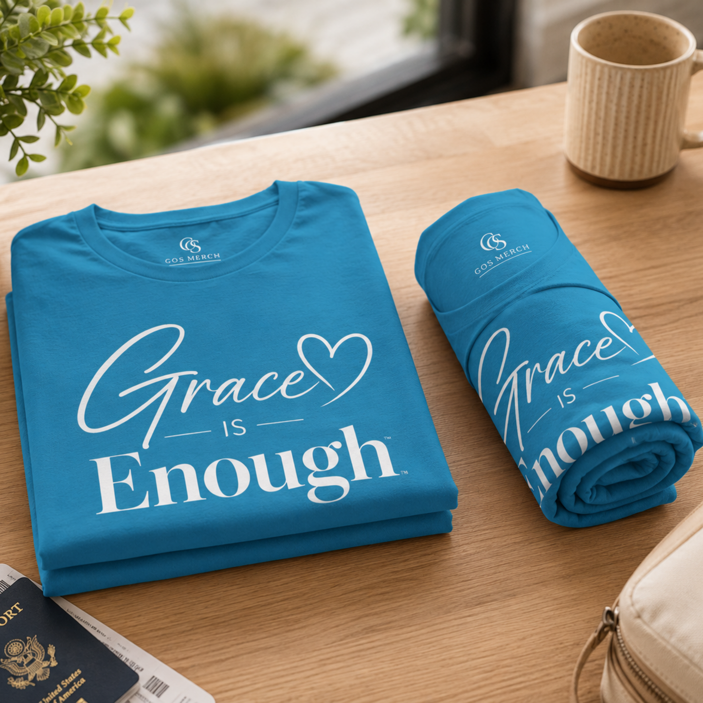 Grace Is Enough Christian T-Shirt | Bella+Canvas® 3001 Signature Collection