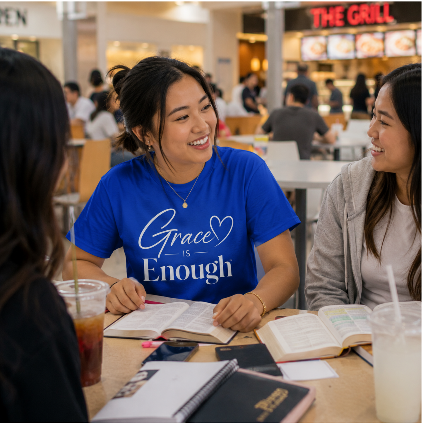 Grace Is Enough Christian T-Shirt | Bella+Canvas® 3001 Signature Collection