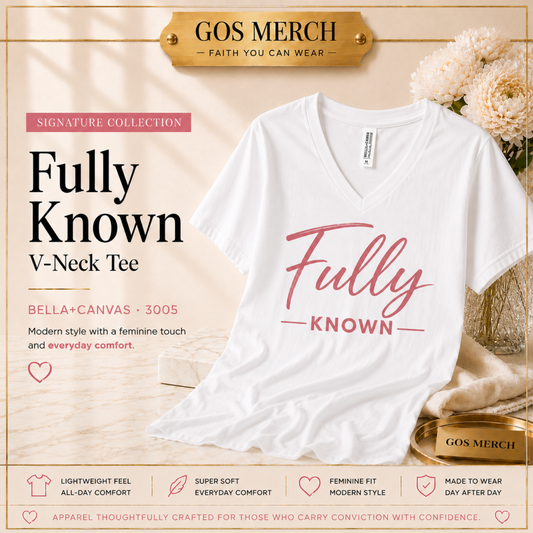 Fully Known V-Neck Tee | Signature Collection