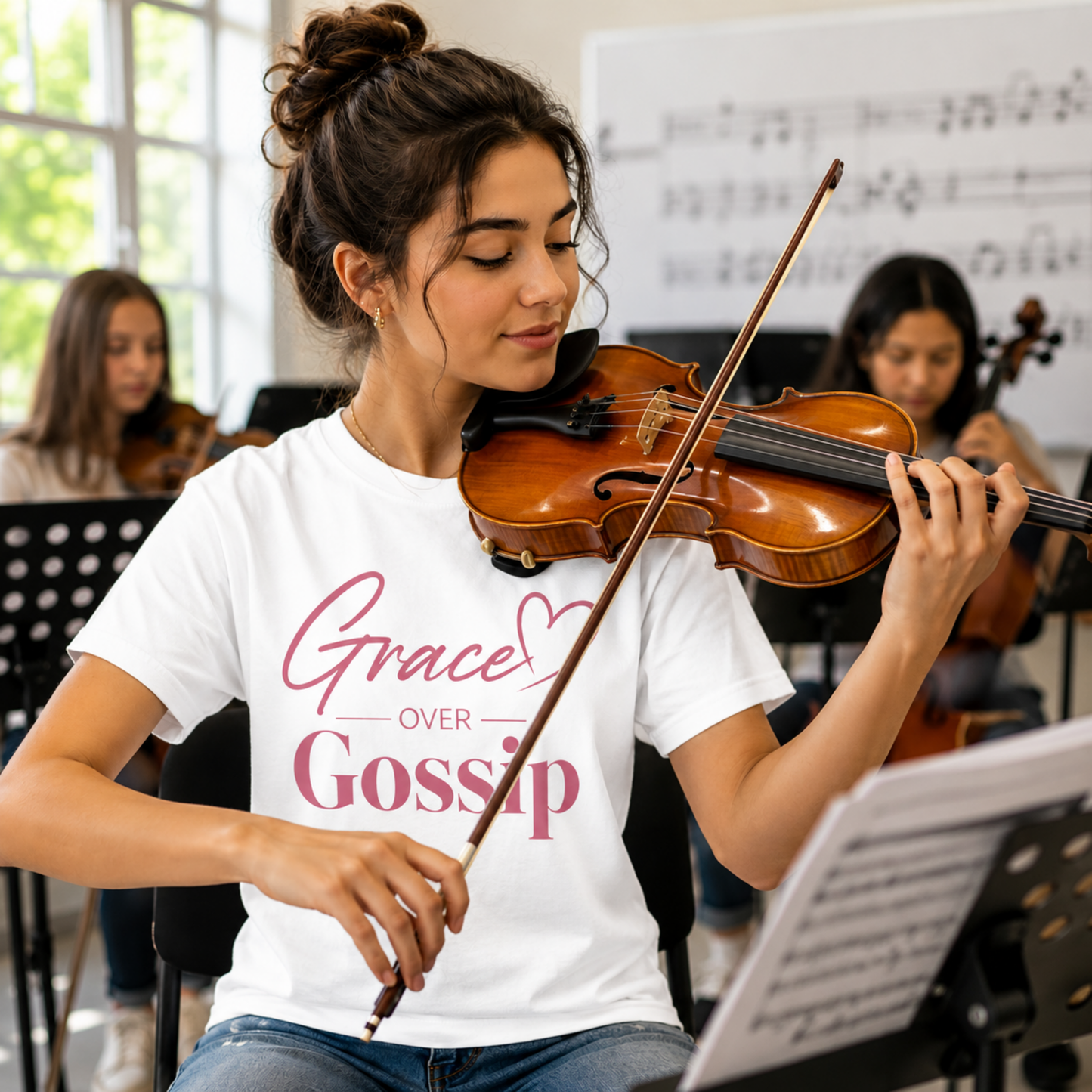 Grace Over Gossip Christian T-Shirt | Signature Collection