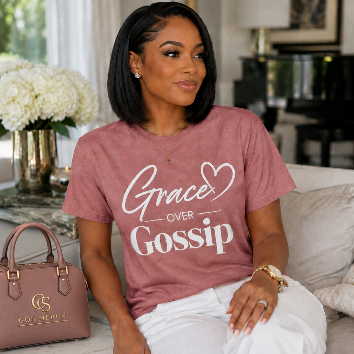 Grace Over Gossip Christian T-Shirt | Signature Collection