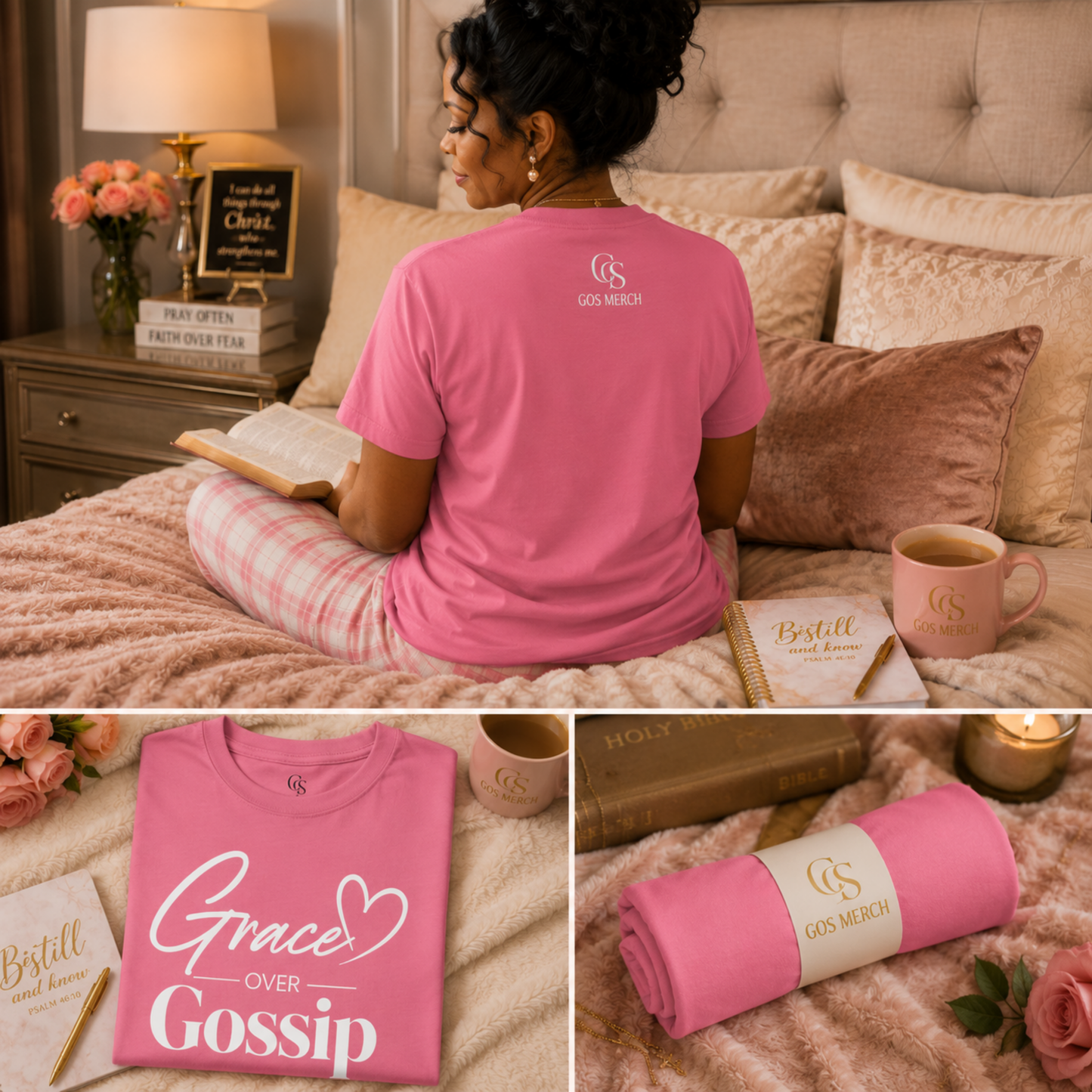 Grace Over Gossip Christian T-Shirt | Signature Collection