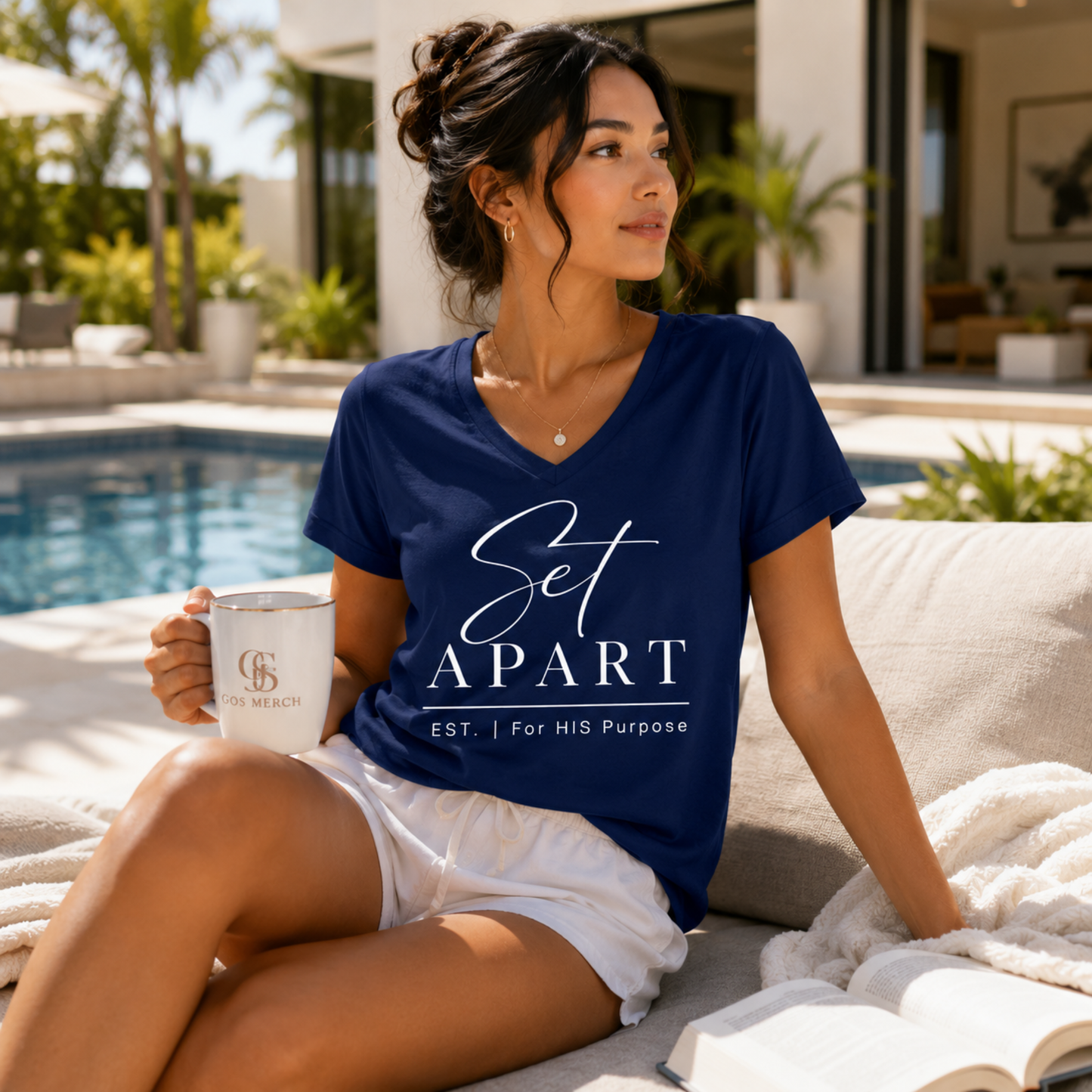 Set Apart Christian V-Neck T-Shirt