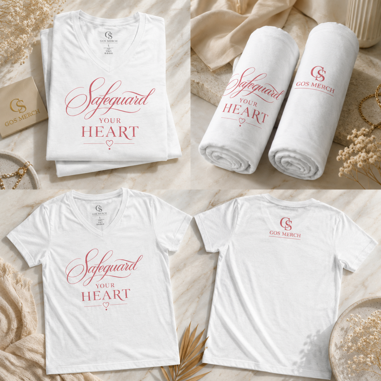 Safeguard Your Heart V-Neck Tee | Signature Collection