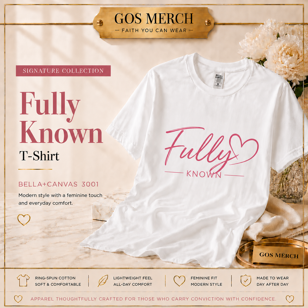 Fully Known Christian T-Shirt | Signature Collection