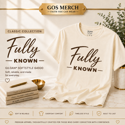 Fully Known Christian T-Shirt | Classic Collection