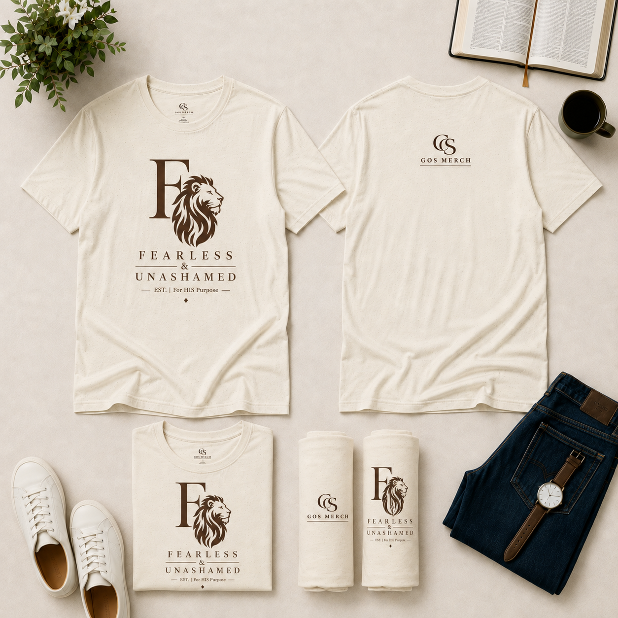 Fearless & Unashamed Christian T-Shirt | Classic Collection