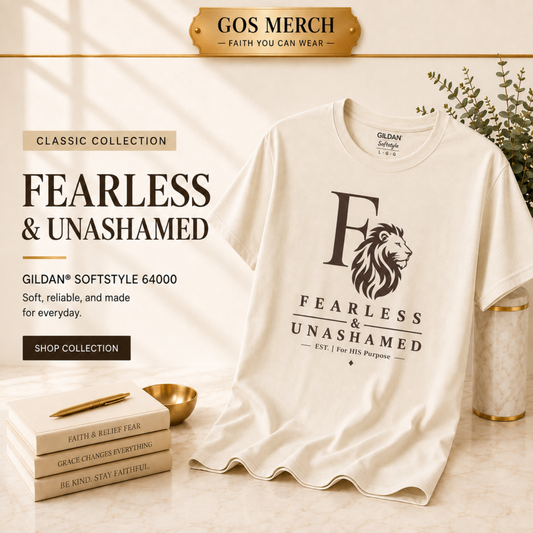 Fearless & Unashamed Christian T-Shirt | Classic Collection