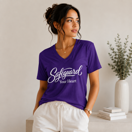 Safeguard Your Heart V-Neck Tee