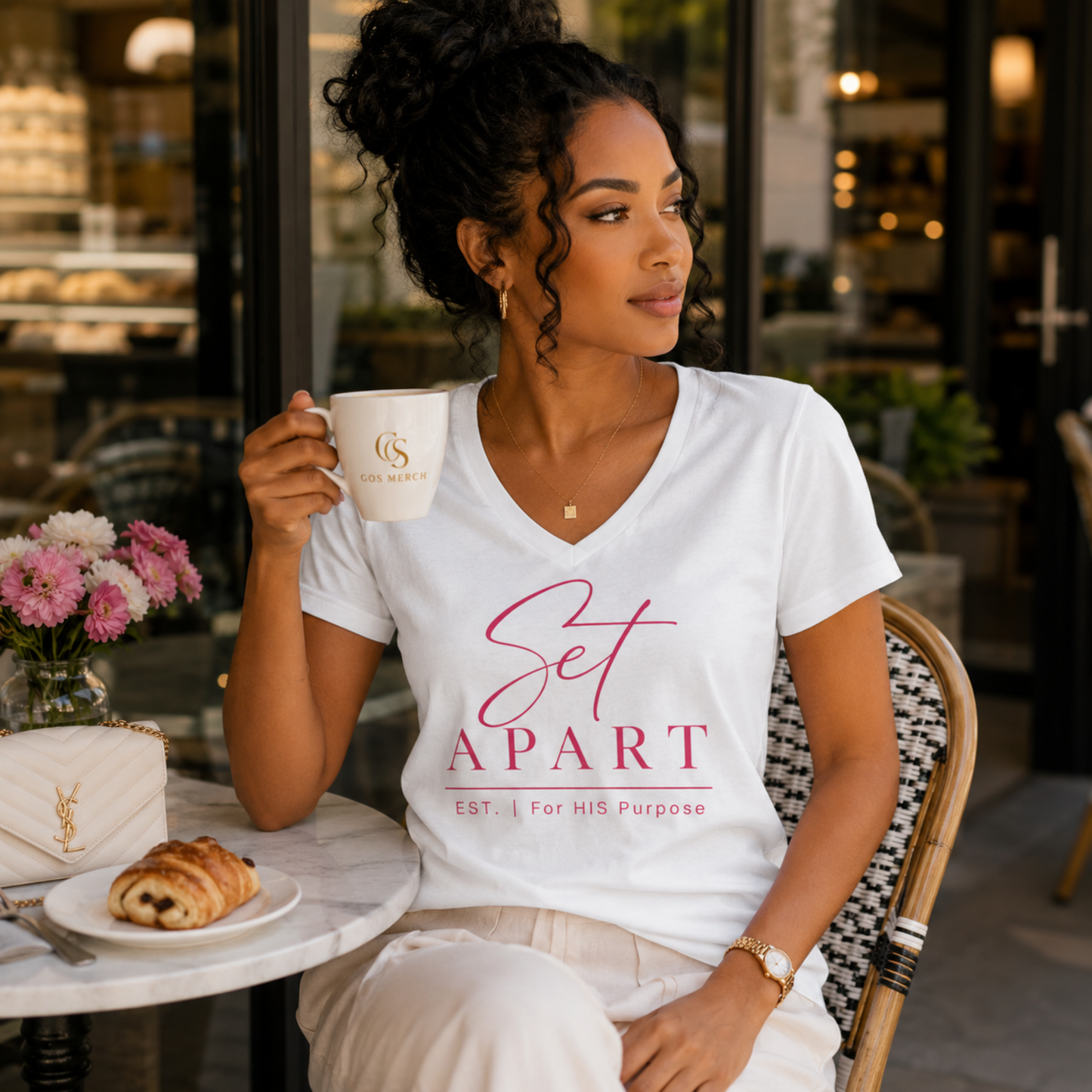 Set Apart Christian V-Neck T-Shirt
