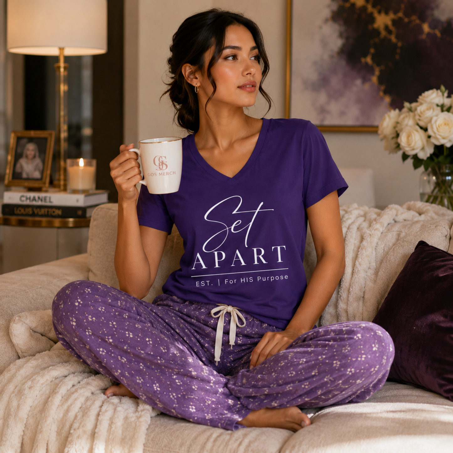 Set Apart Christian V-Neck T-Shirt