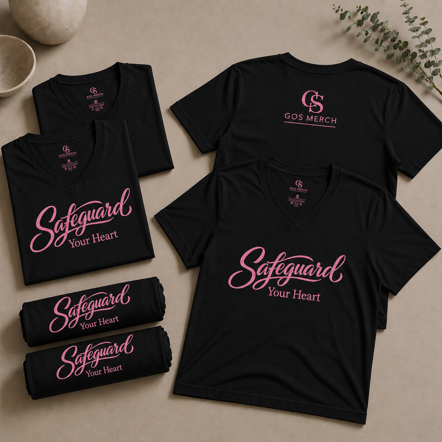 Safeguard Your Heart V-Neck Tee