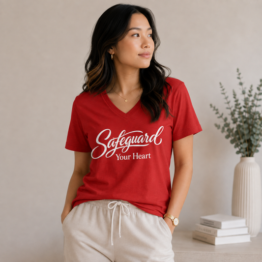 Safeguard Your Heart V-Neck Tee