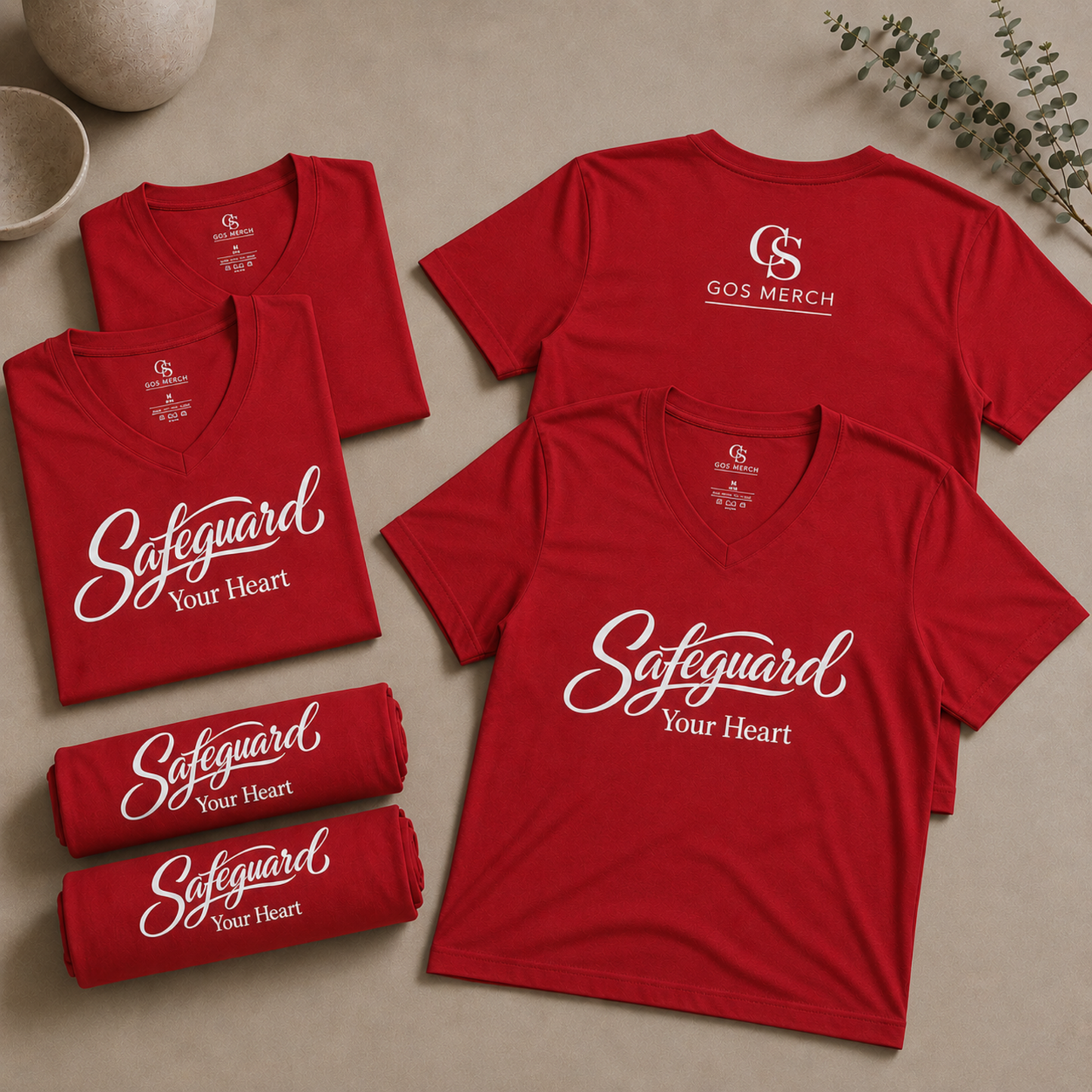Safeguard Your Heart V-Neck Tee