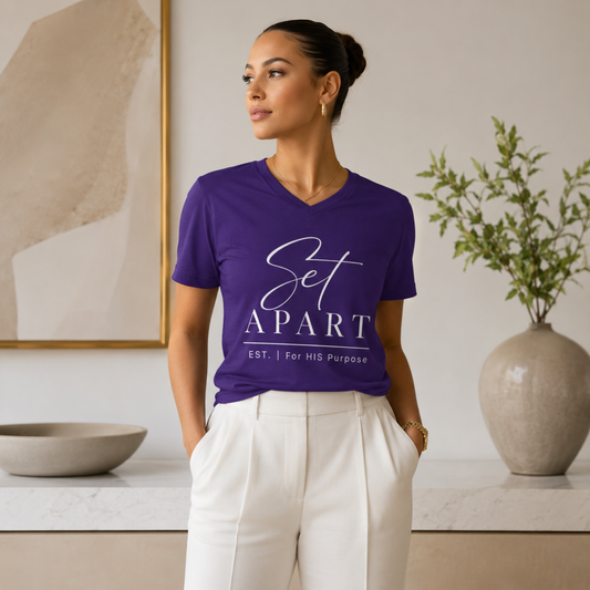 Set Apart Christian V-Neck T-Shirt