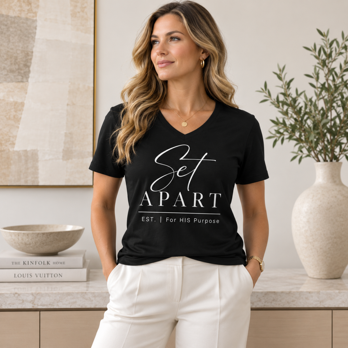 Set Apart Christian V-Neck T-Shirt