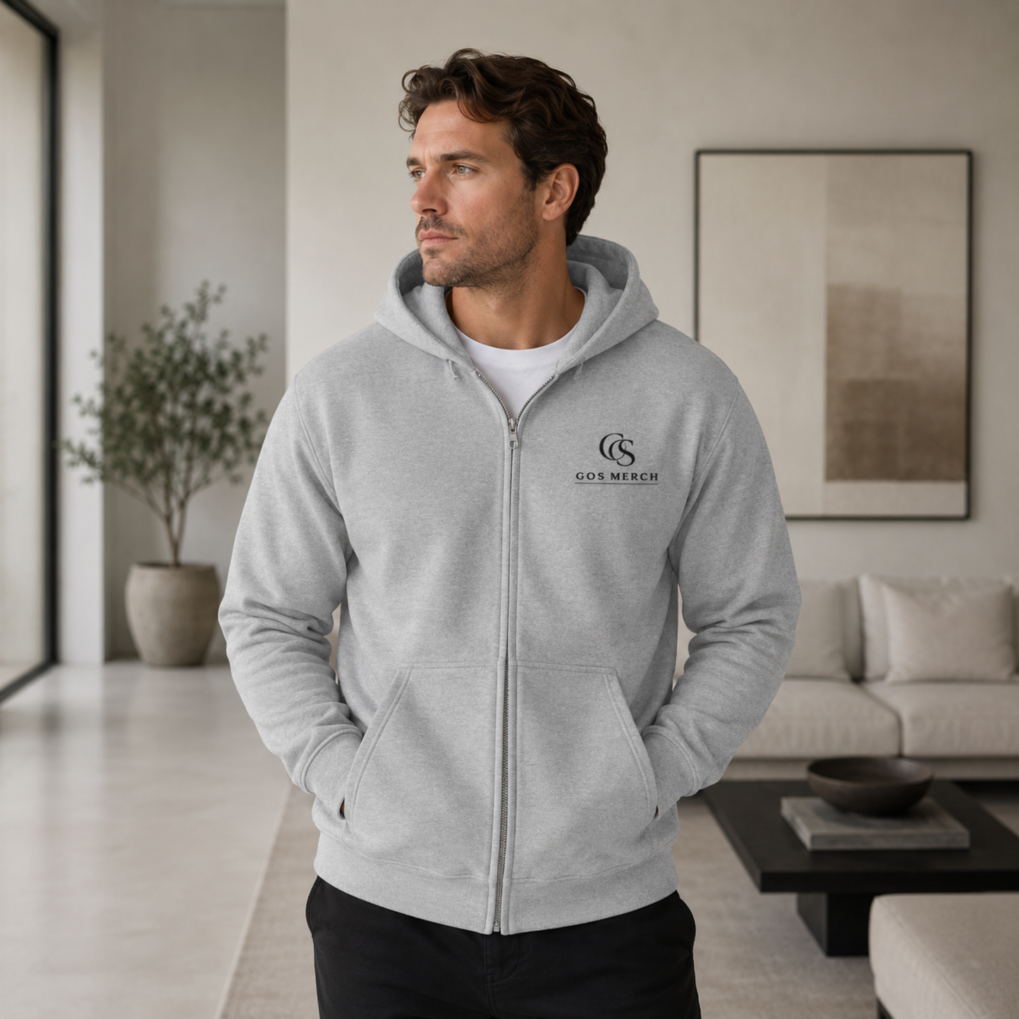 Zip Hoodie — 'Race for Life' Logo Full-Zip Hooded Sweatshirt