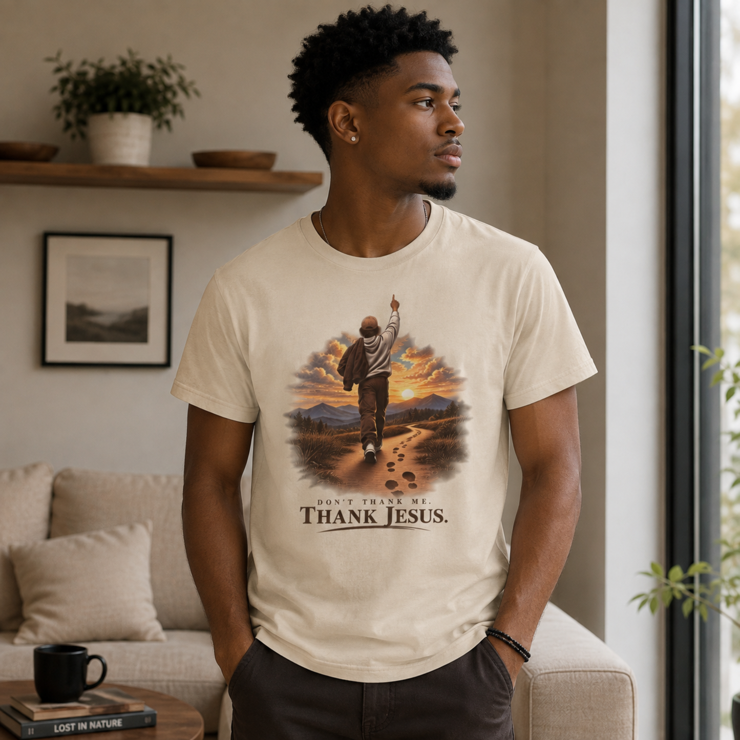 Don’t Thank Me. Thank Jesus. Christian Graphic T-Shirt