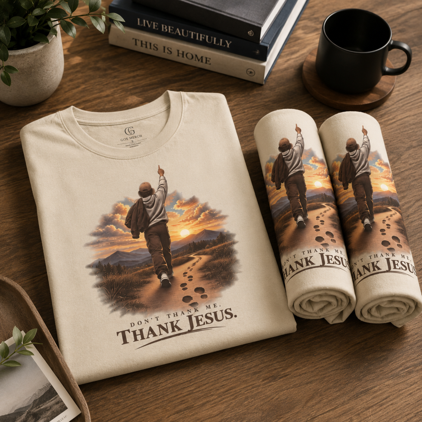 Don’t Thank Me. Thank Jesus. Christian Graphic T-Shirt