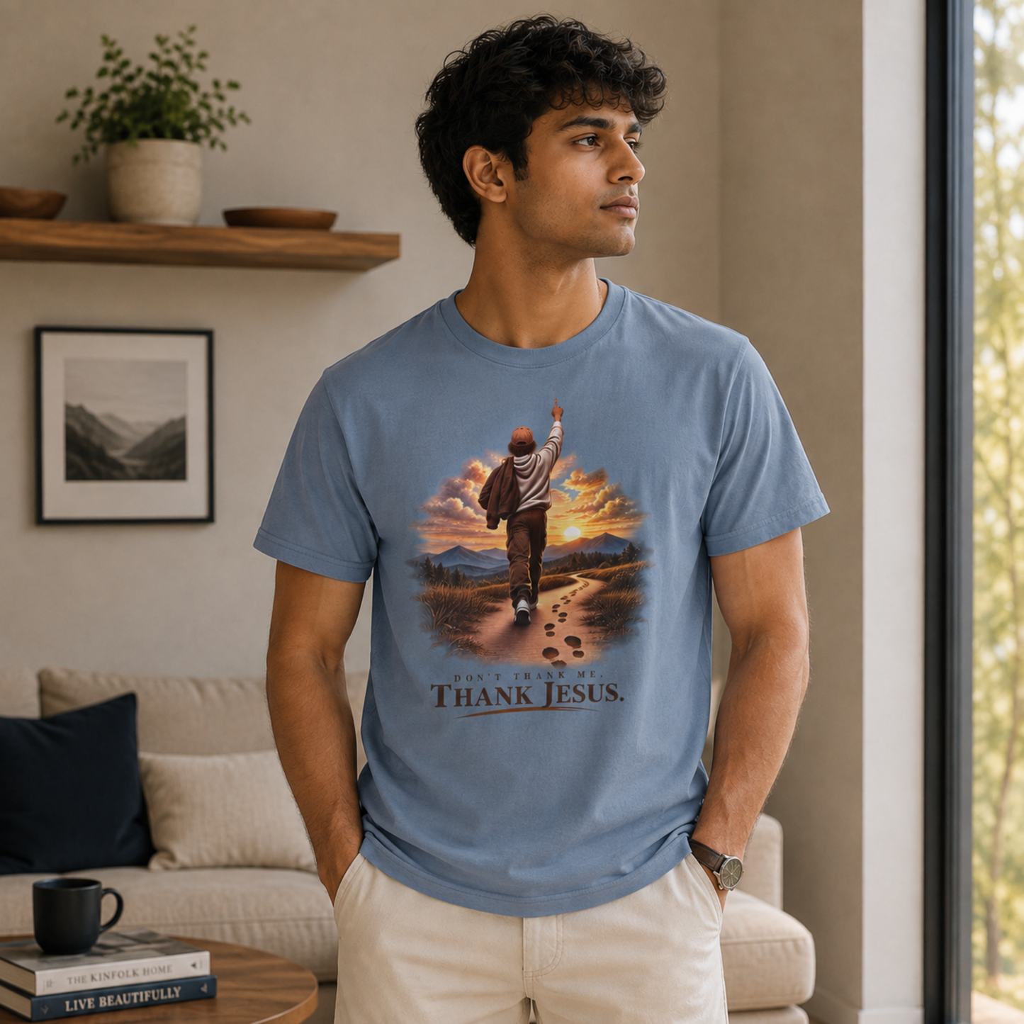 Don’t Thank Me. Thank Jesus. Christian Graphic T-Shirt
