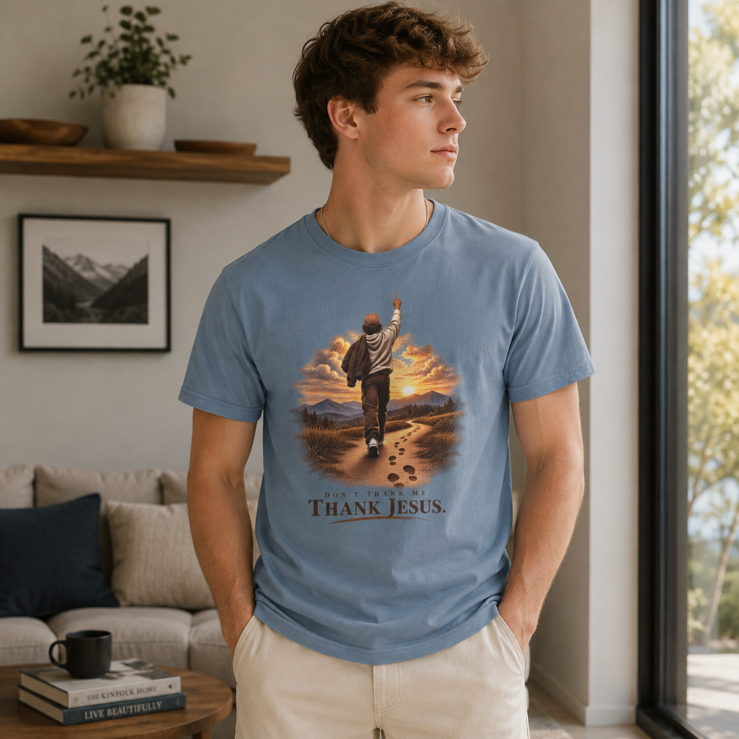 Don’t Thank Me. Thank Jesus. Christian Graphic T-Shirt