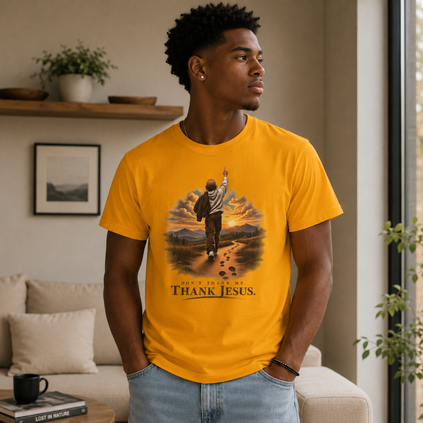 Don’t Thank Me. Thank Jesus. Christian Graphic T-Shirt