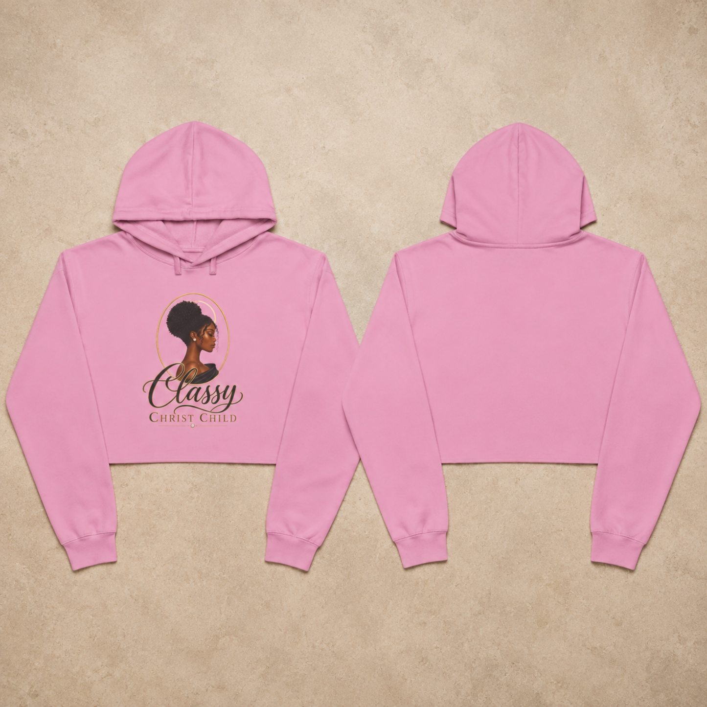 Classy Christ Child Women’s Christian Cropped Hoodie