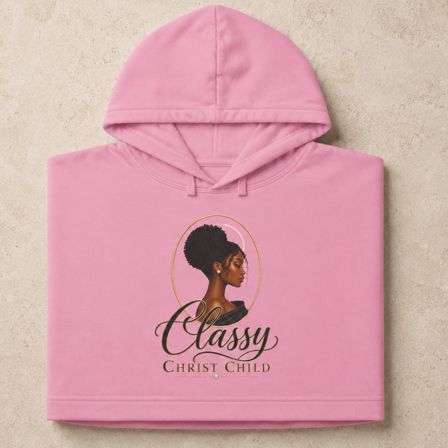 Classy Christ Child Women’s Christian Cropped Hoodie