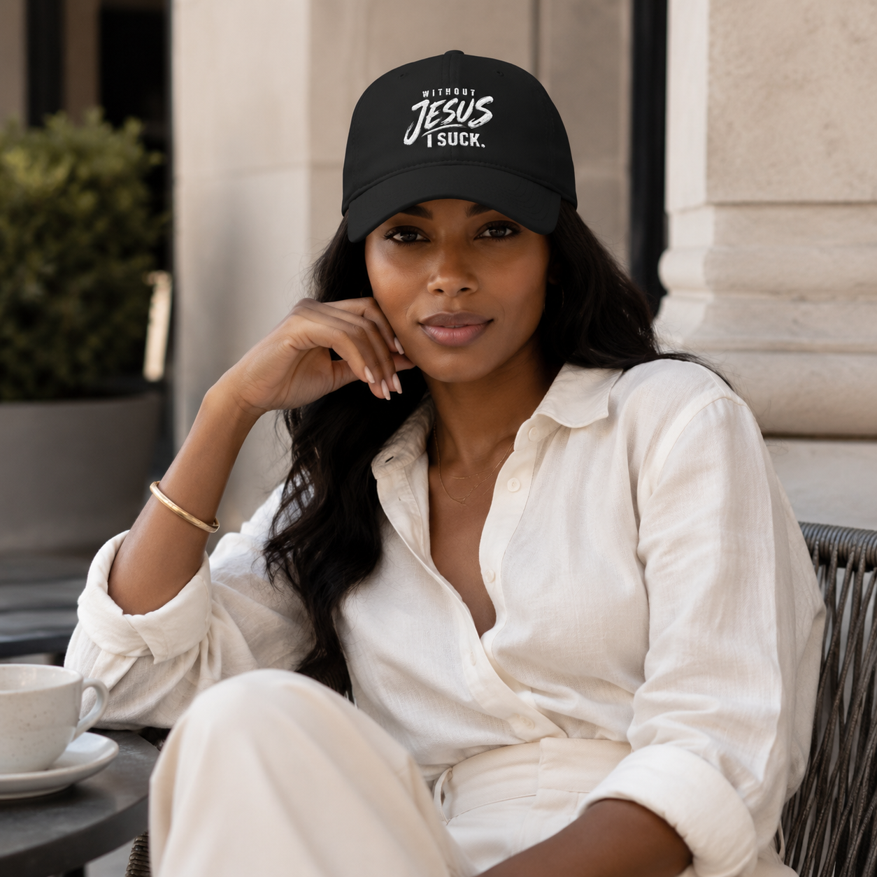 Without Jesus I Suck Embroidered Christian Baseball Cap