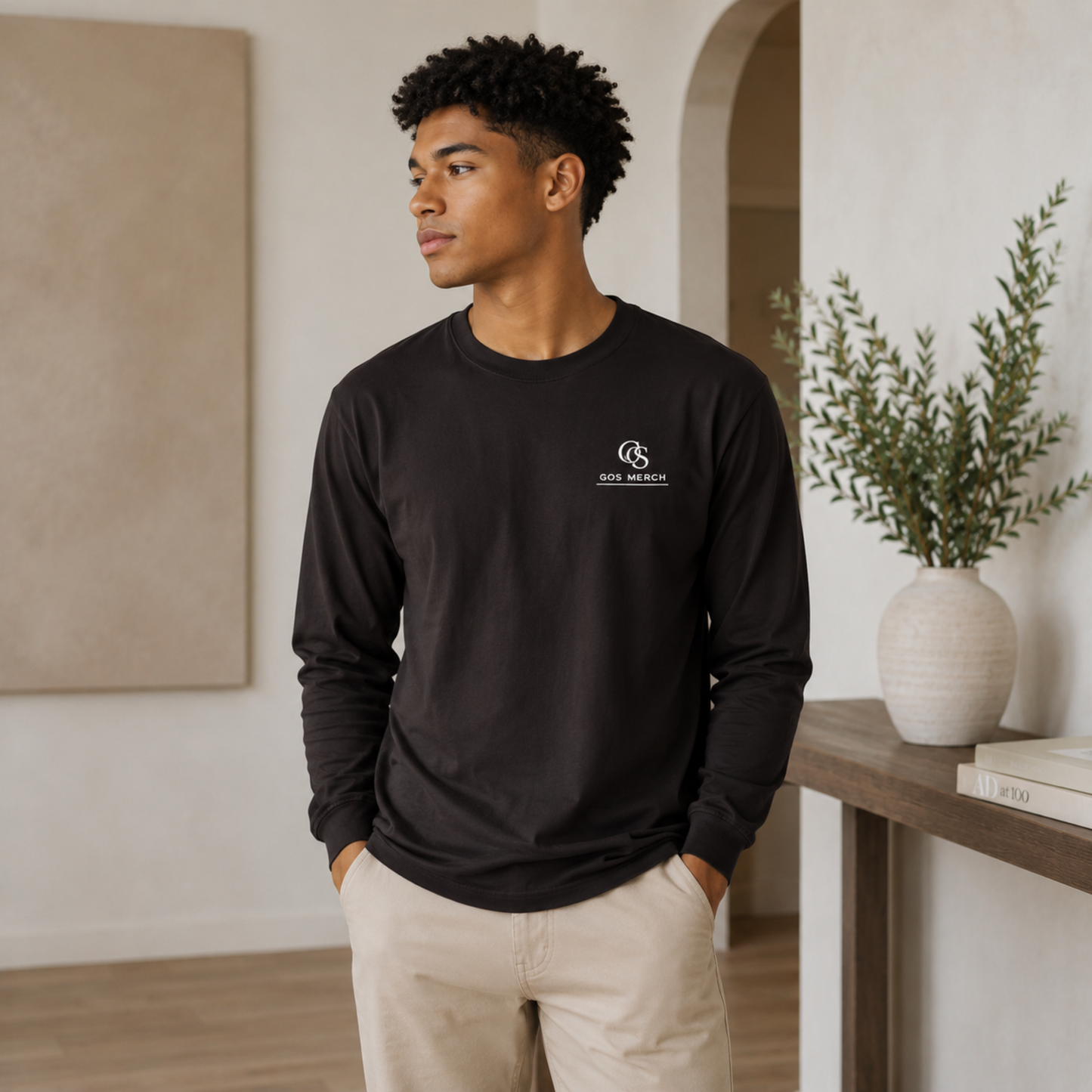 GOS MERCH Signature Long Sleeve Tee | Classic Cotton Essential
