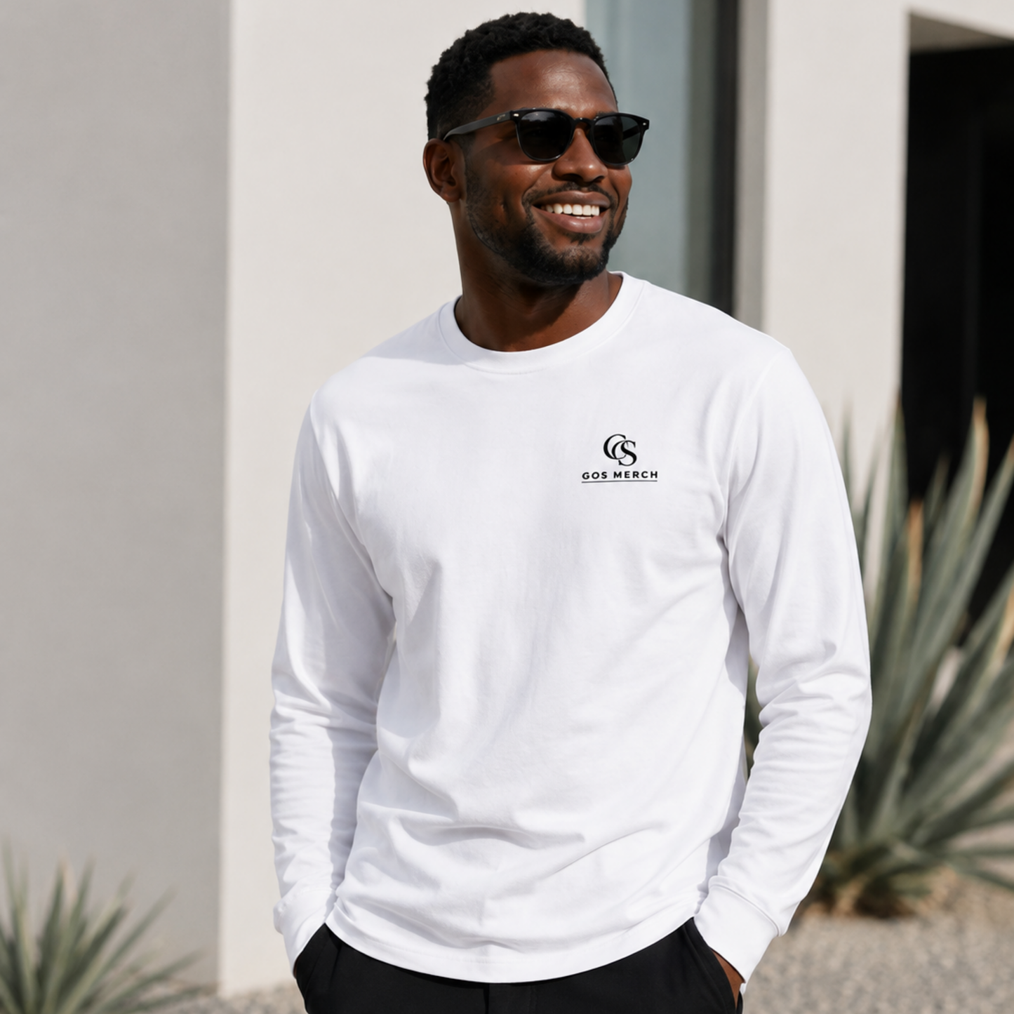 GOS MERCH Signature Long Sleeve Tee | Classic Cotton Essential
