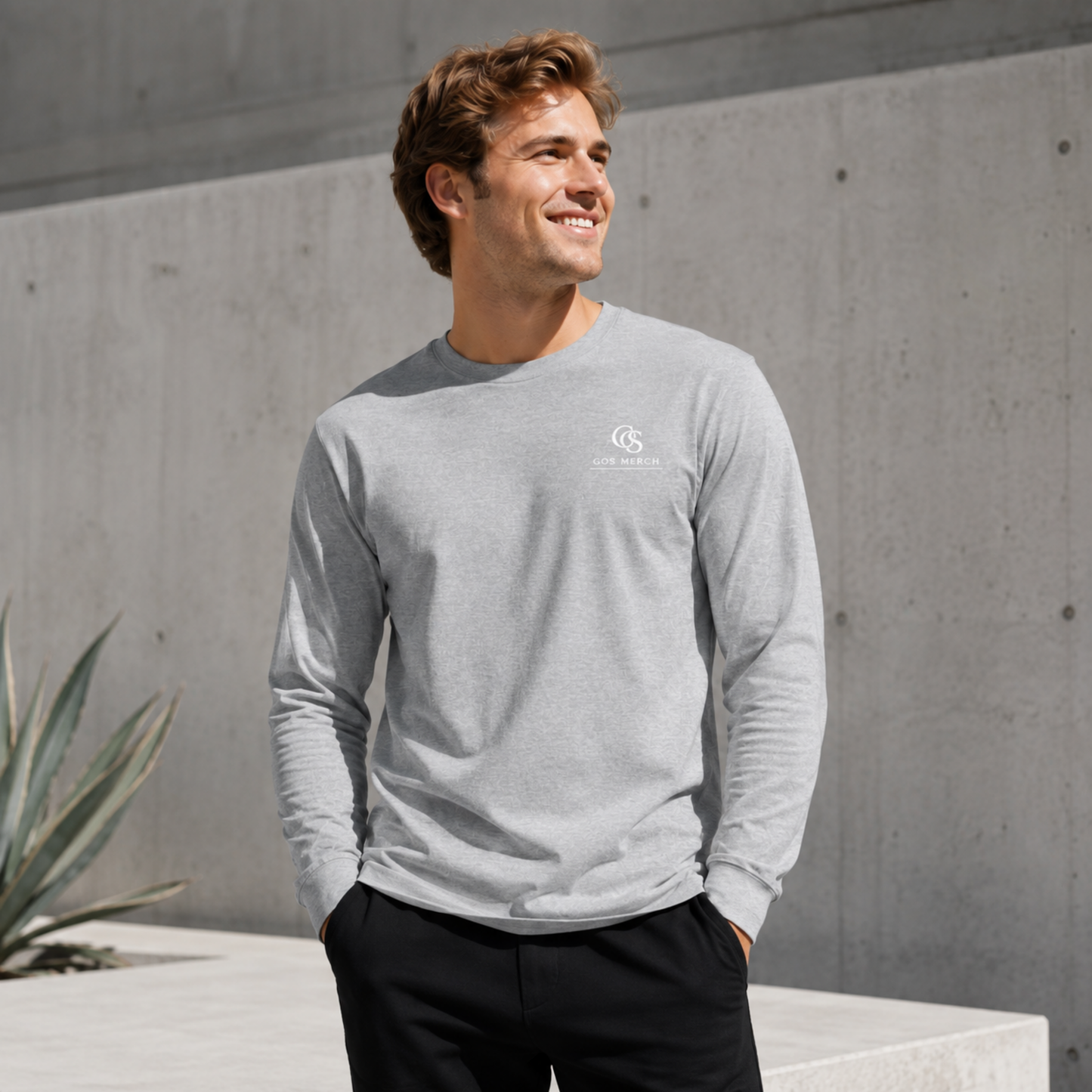 GOS MERCH Signature Long Sleeve Tee | Classic Cotton Essential