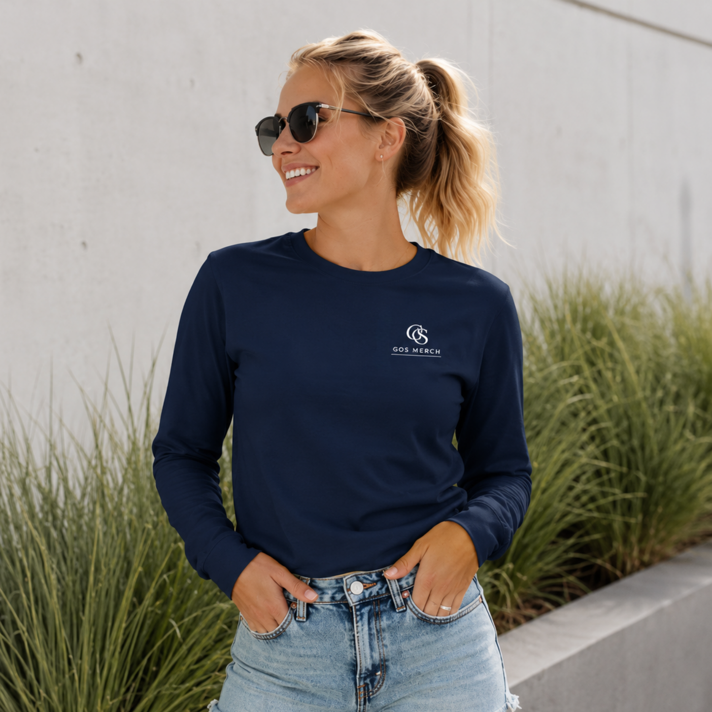 GOS MERCH Signature Long Sleeve Tee | Classic Cotton Essential
