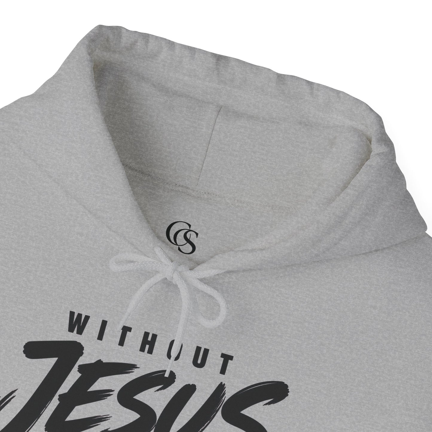 Christian Hoodie "Without Jesus I Suck" – Faith-Based Graphic Pullover