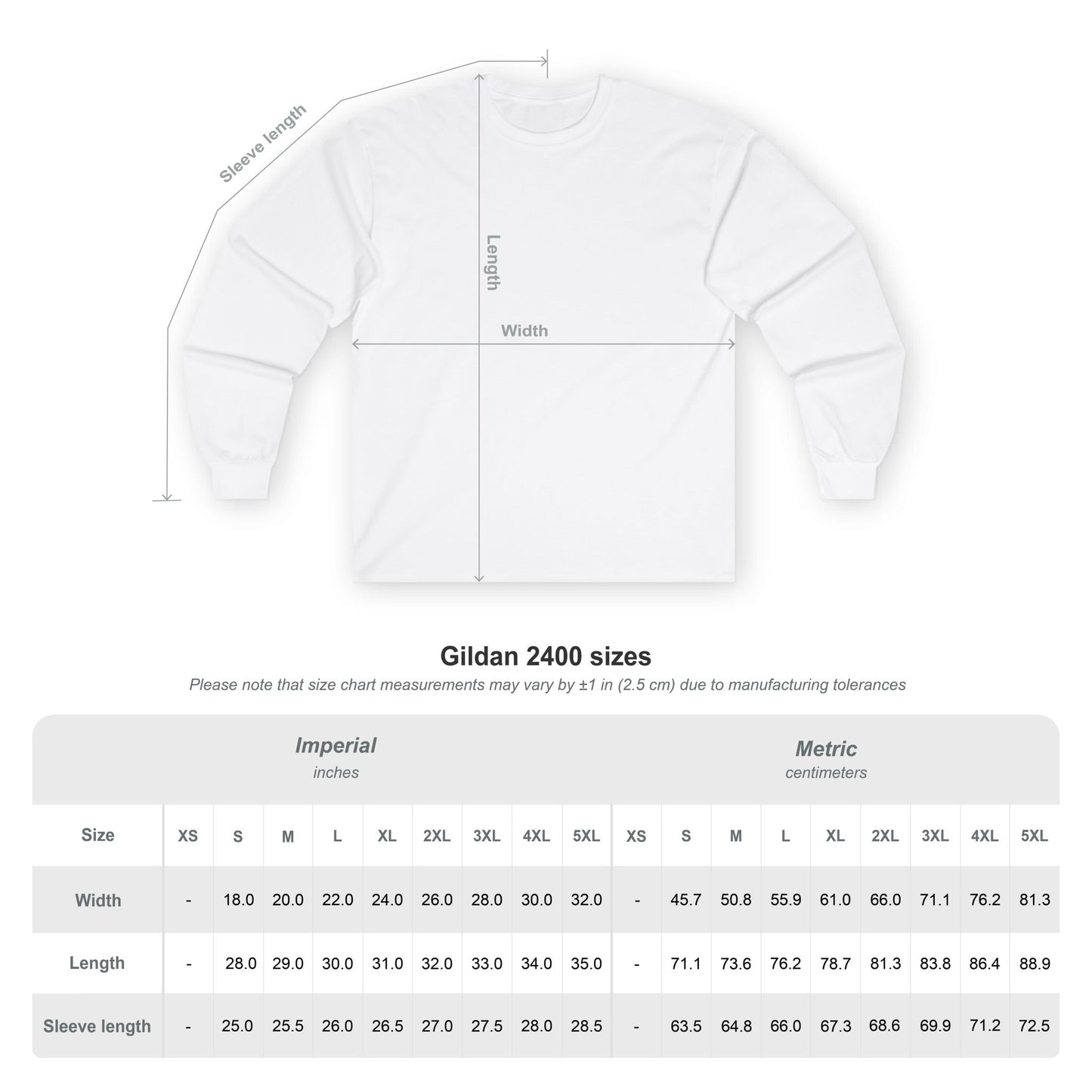 GOS MERCH Signature Long Sleeve Tee | Classic Cotton Essential