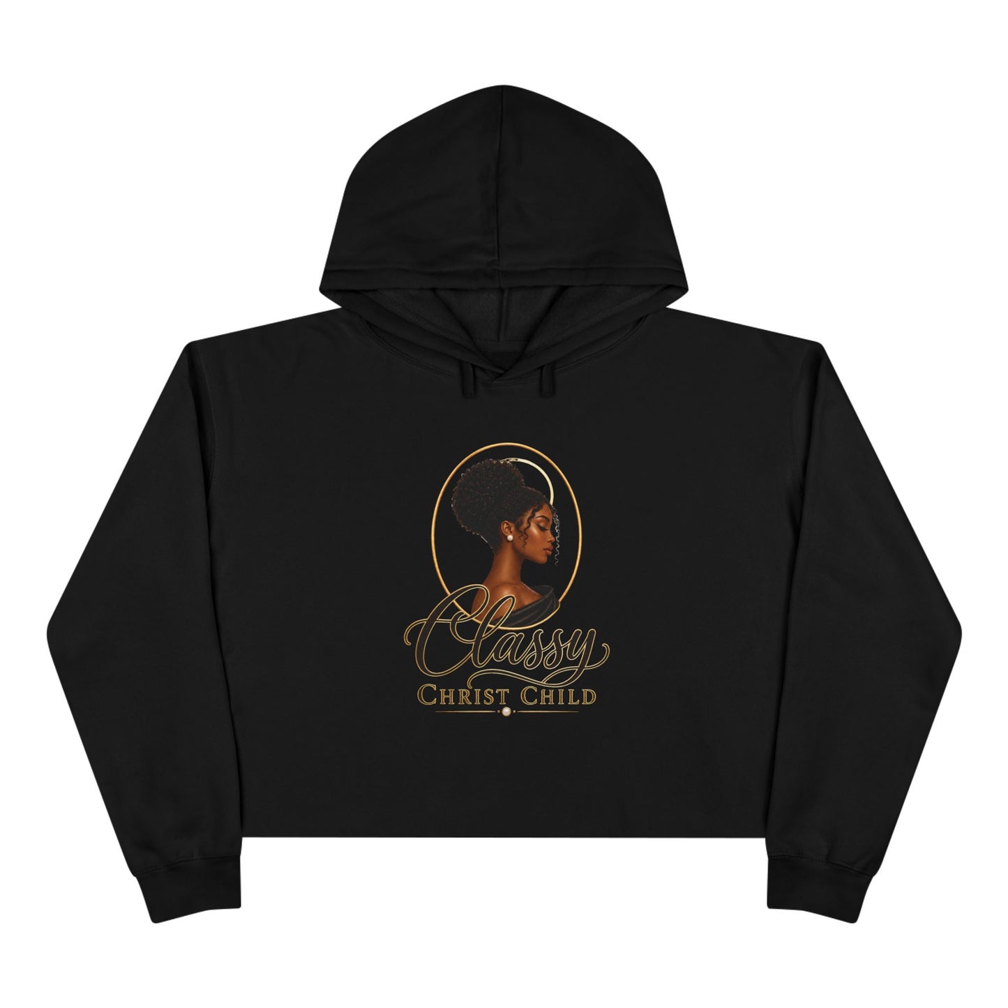 Classy Christ Child Women’s Christian Cropped Hoodie